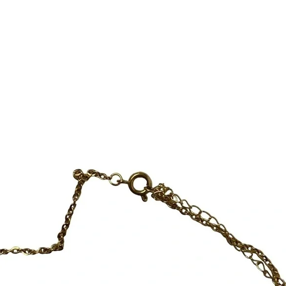 Gold initial necklace - Picture 2 of 4